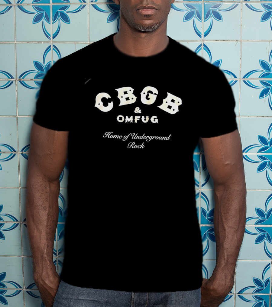 CBGB & OMFUG Home Of Underground Rock Iconic Music Venue Nostalgia T-Shirt