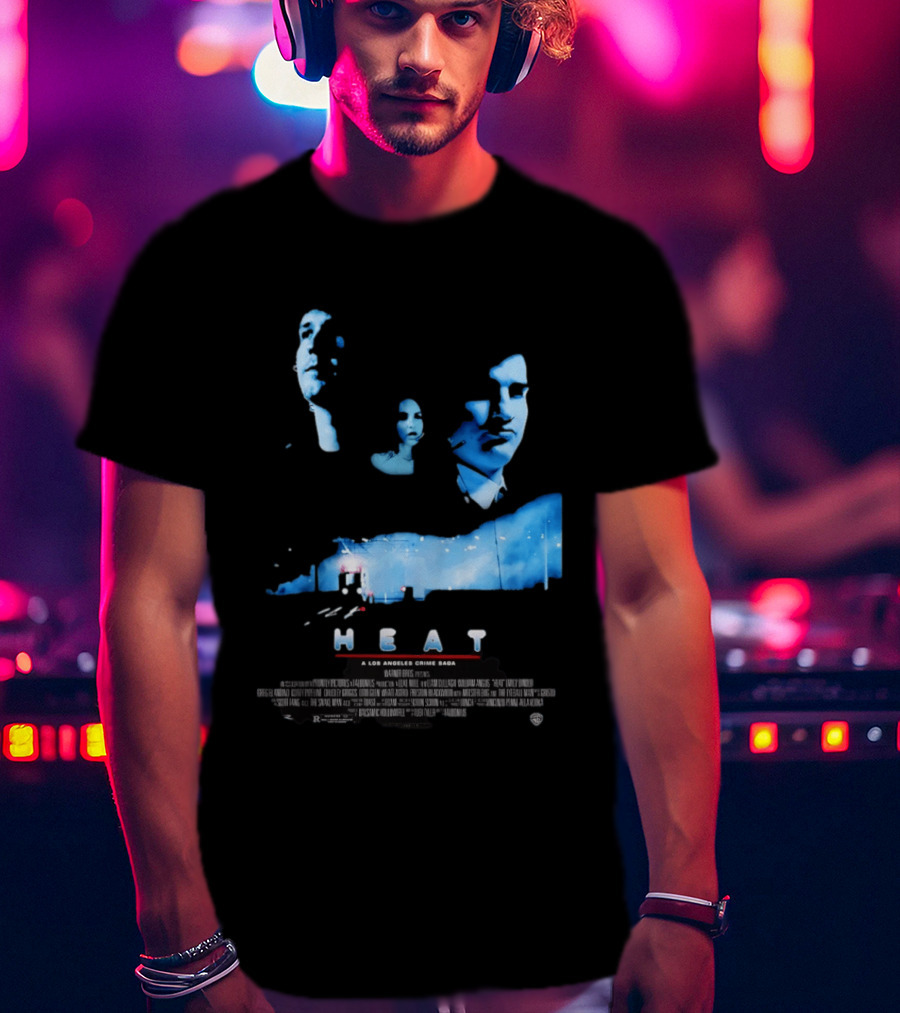 Heat A Los Angeles Crime Saga Luke Null Film Visages And Cityscape T-Shirt