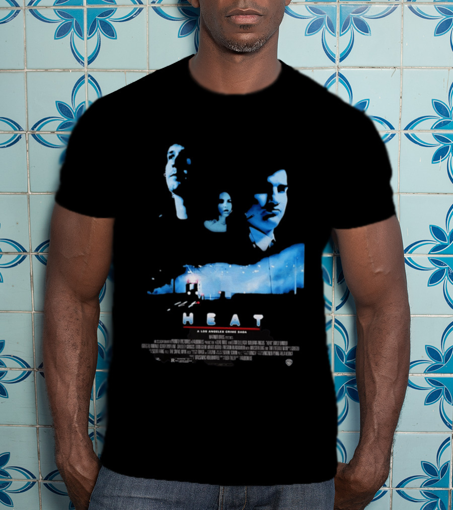 Heat A Los Angeles Crime Saga Luke Null Film Visages And Cityscape T-Shirt