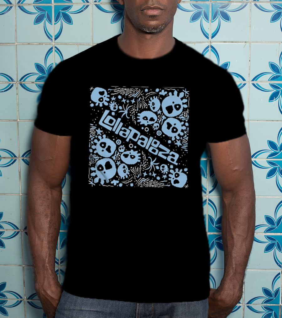 Lollapalooza Blue Skulls Festival T-Shirt