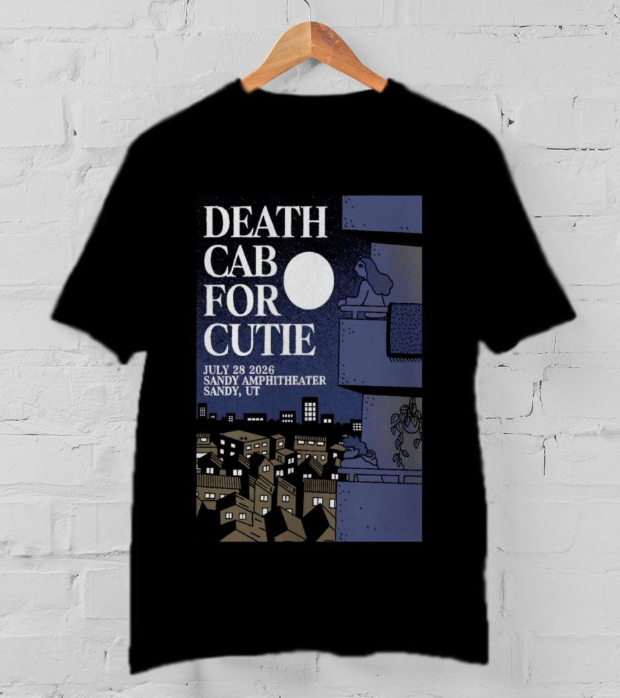 Death Cab For Cutie July 28 2026 Sandy Amphitheater Concert Sandy UT T-Shirt