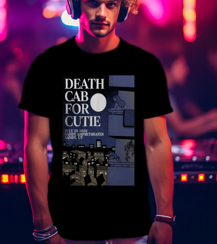 Death Cab For Cutie July 28 2026 Sandy Amphitheater Concert Sandy UT T-Shirt