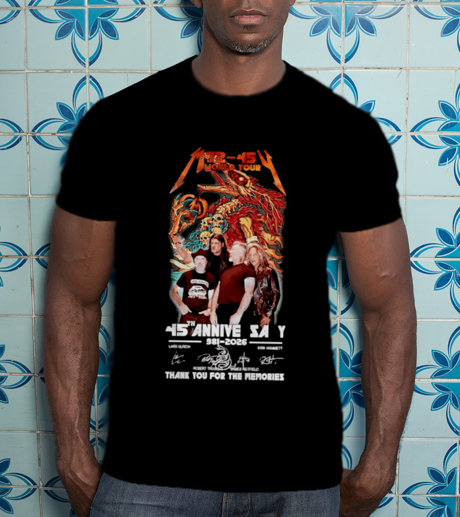 M72 45 World Tour 45th Anniversary 1981 2026 Thank You For The Memories T-Shirt