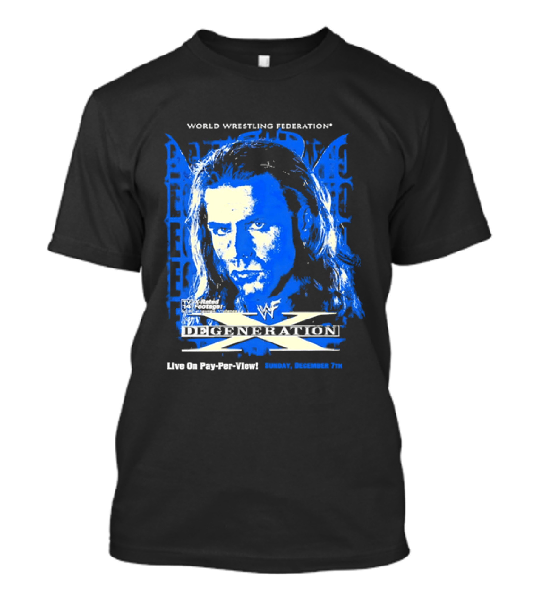 World Wrestling Federation DX Shawn Michaels D Generation X In Your House Pay Per View T-Shirt