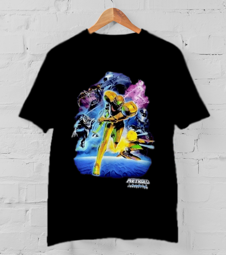 Metroid Prime 3 Corruption Samus Aran Action Scene T-Shirt