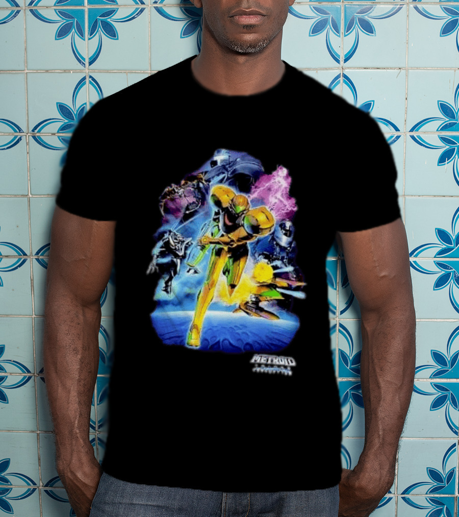 Metroid Prime 3 Corruption Samus Aran Action Scene T-Shirt