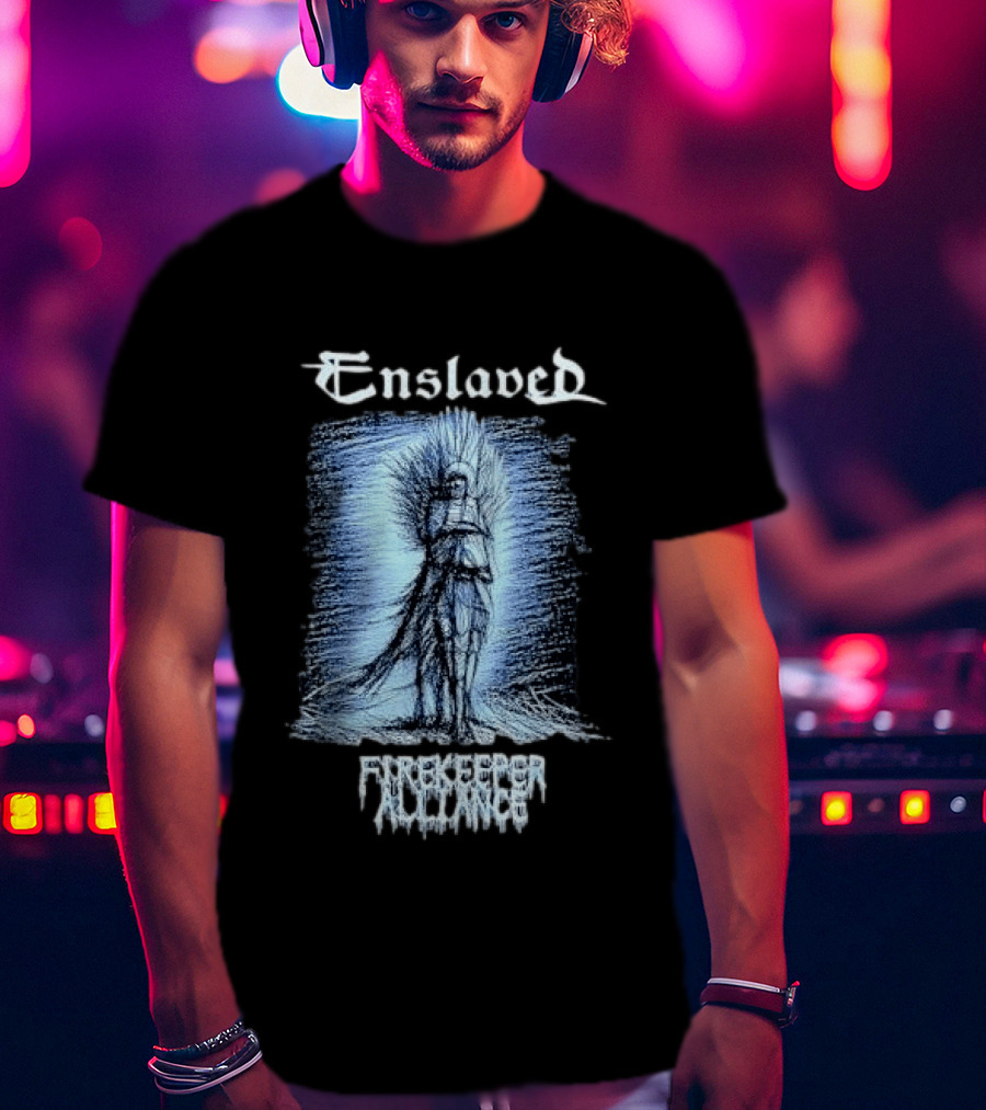 Enslaved Firekeeper Alliance Heavy Metal Band T-Shirt