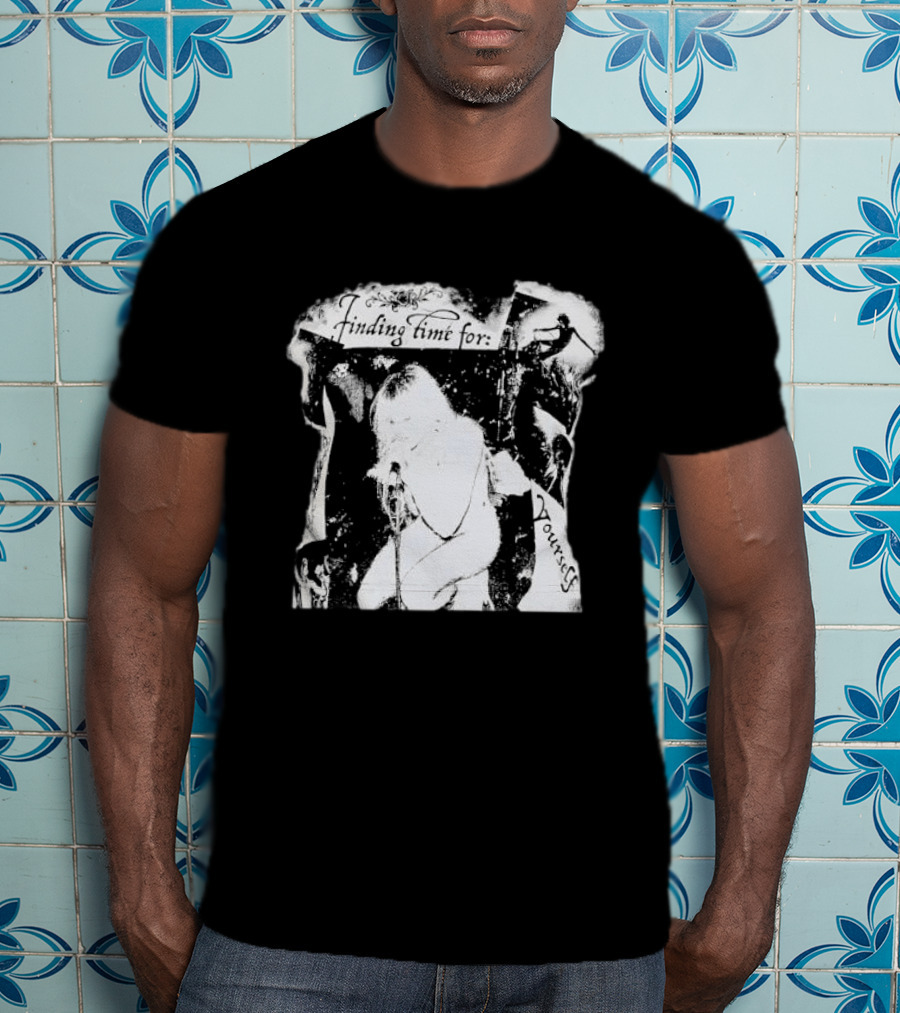 Finding Time For Yourself Singing Woman Retro Vibe T-Shirt