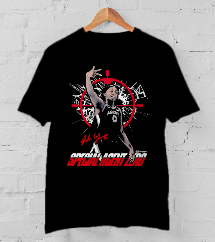 Jackie Young Special Agent Zero Las Vegas Aces Basketball T-Shirt