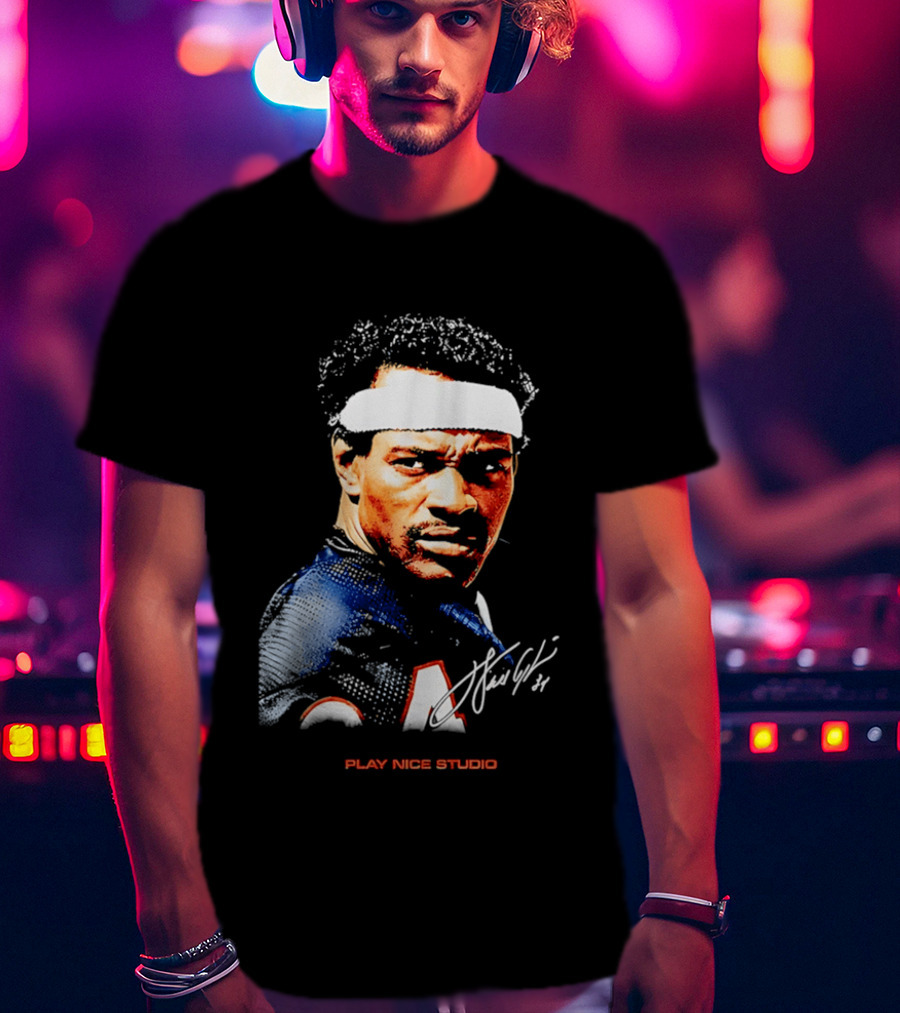 Neville Gallimore Walter Payton 34 Chicago Play Nice Studio T-Shirt