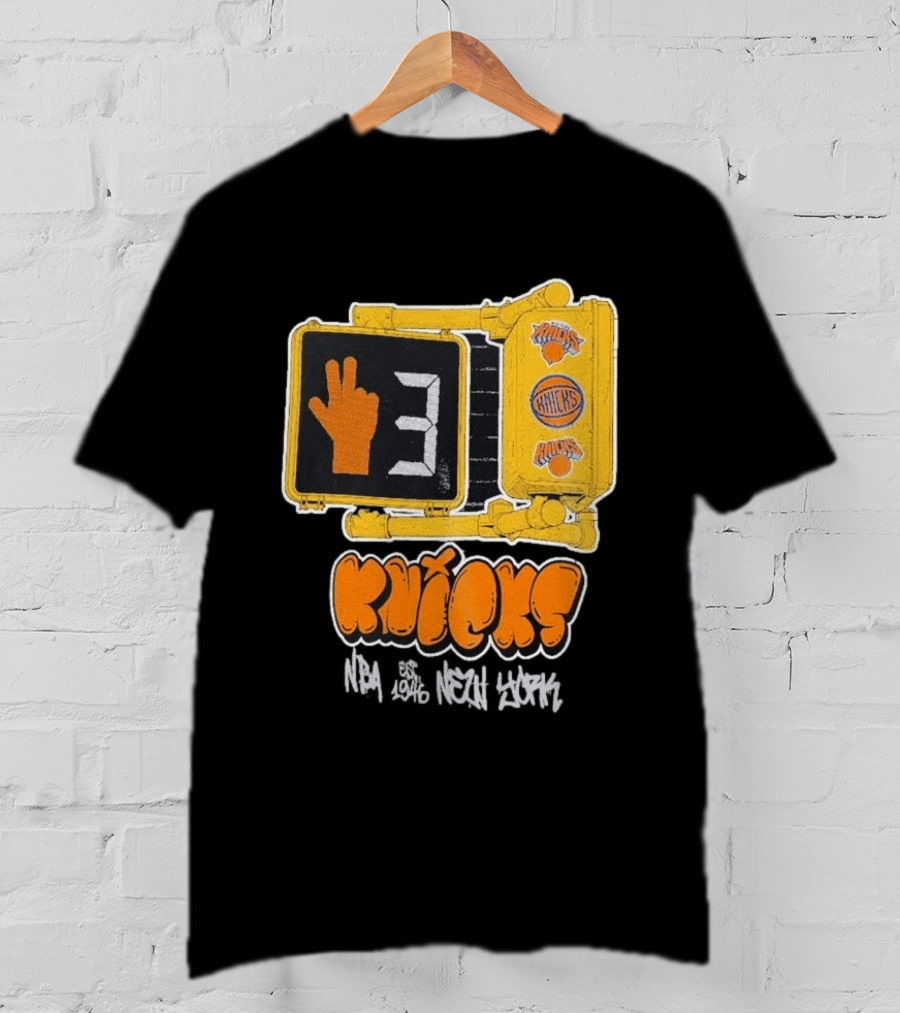 Knicks NBA Street Style Hand Sign Look B4 Crossing T-Shirt