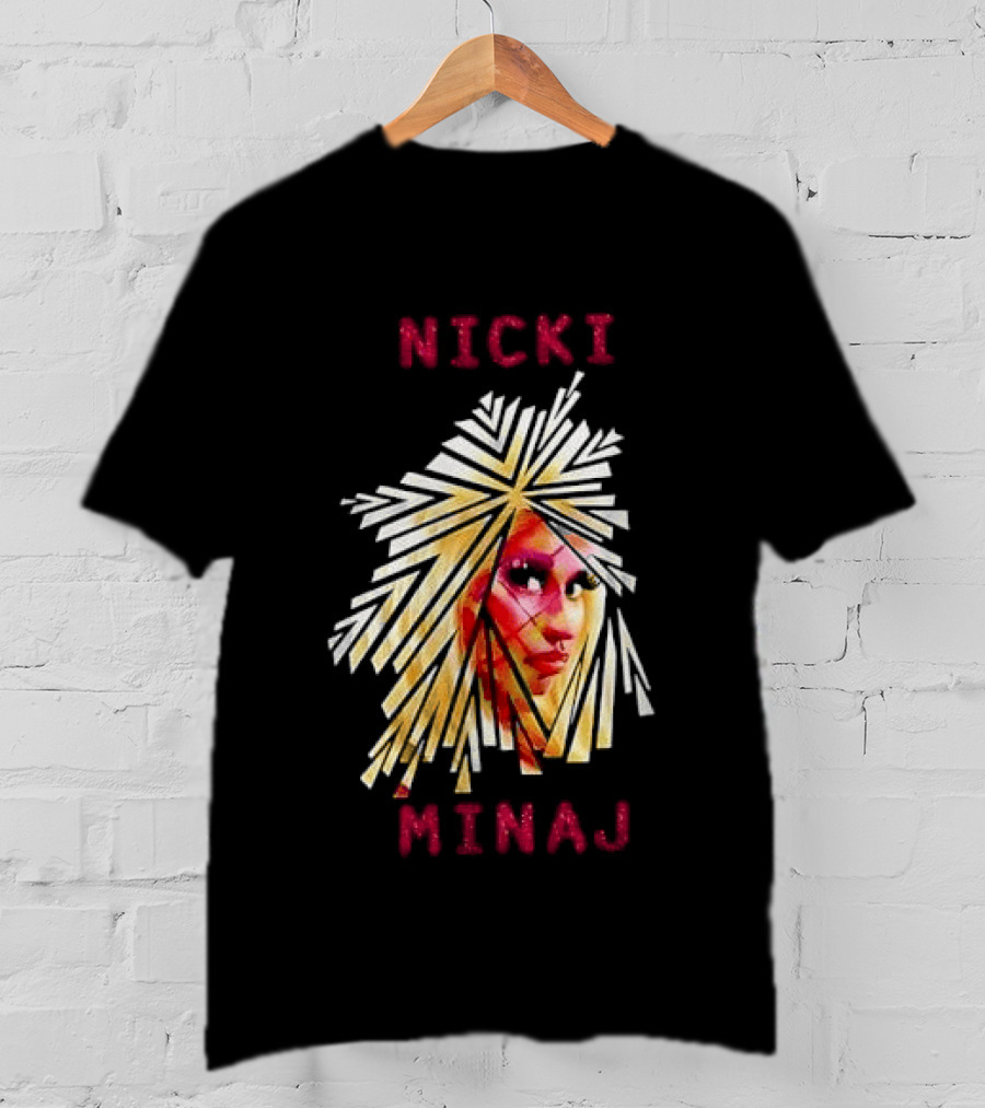 Nicki Minaj Stylized Face Art Fan T-Shirt