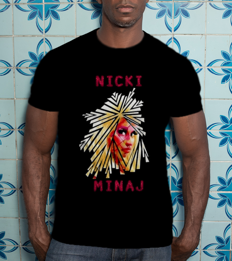 Nicki Minaj Stylized Face Art Fan T-Shirt