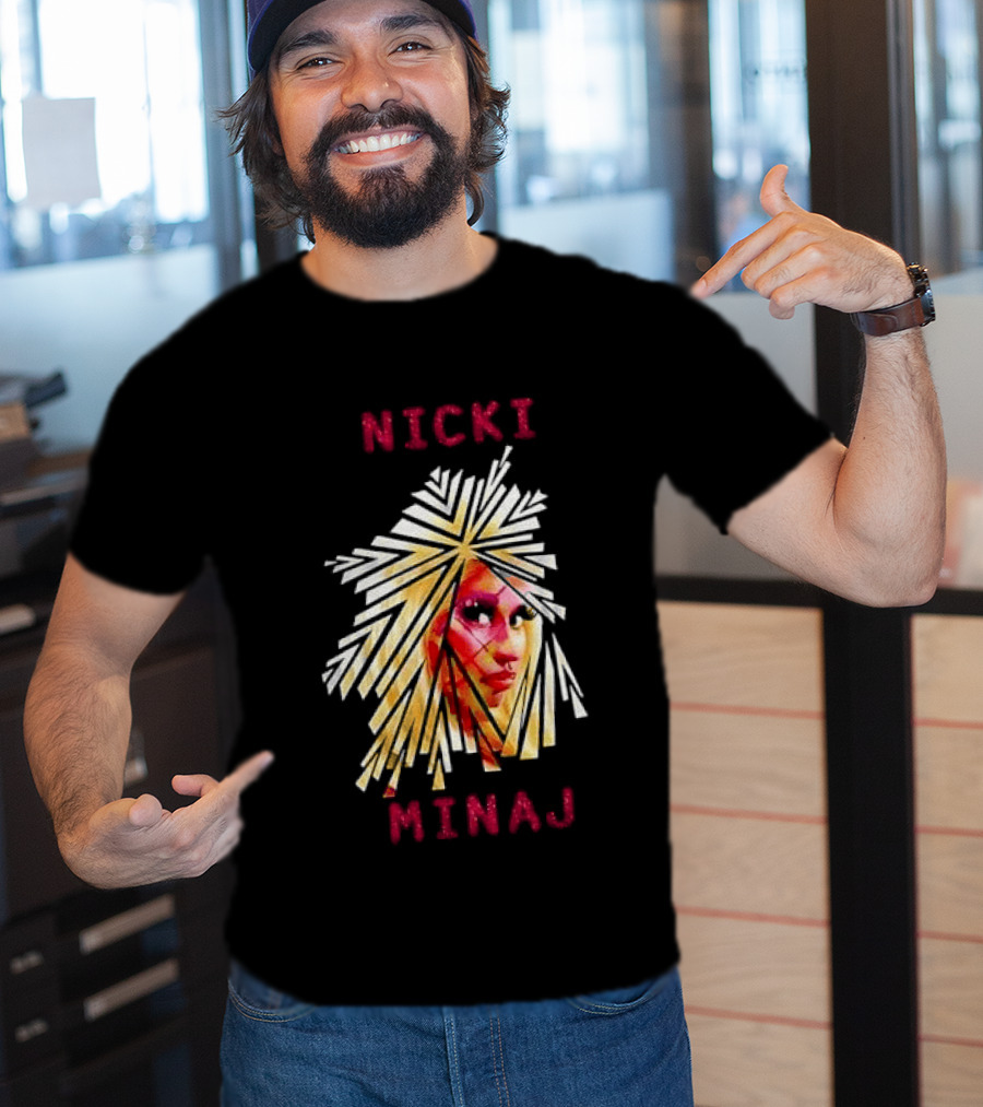 Nicki Minaj Stylized Face Art Fan T-Shirt