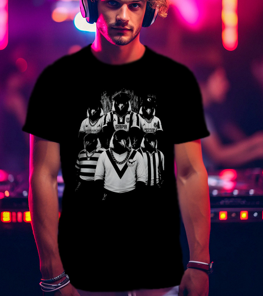 Notts County Gangster Magpies Football Team Characters T-Shirt