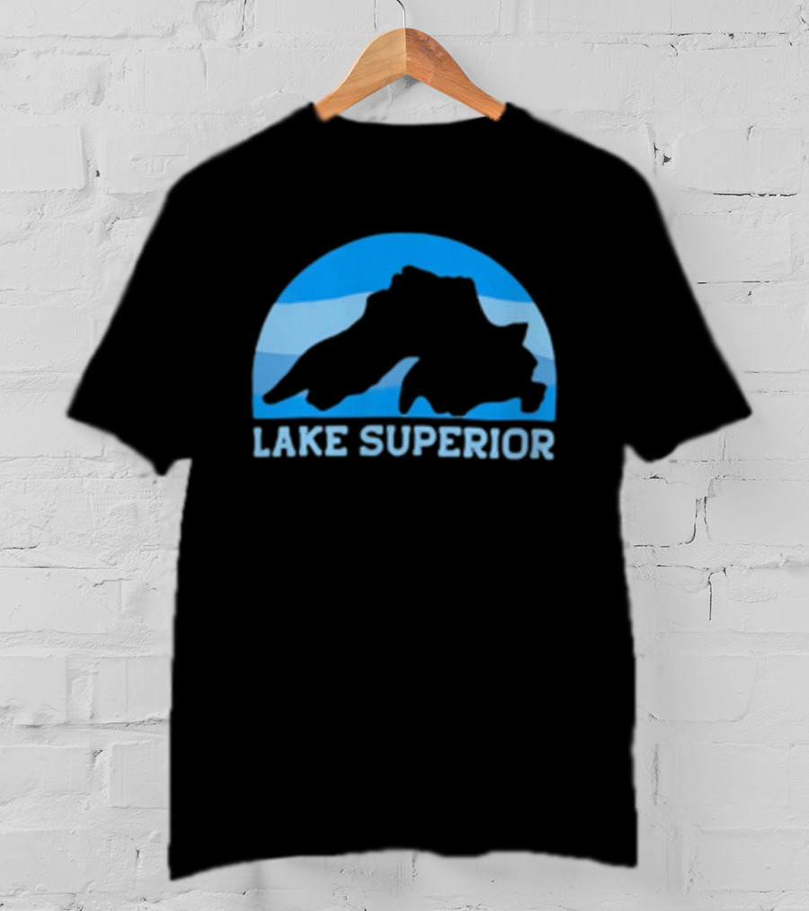 Lake Superior Blue Silhouette Arch T-Shirt