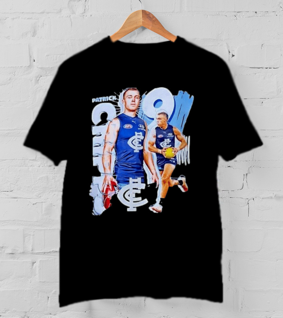 Patrick Cripps Carlton Blues AFL Star Number 9 T-Shirt