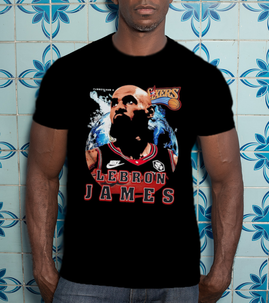 Philadelphia 76ers Nike LeBron James Mashup T-Shirt
