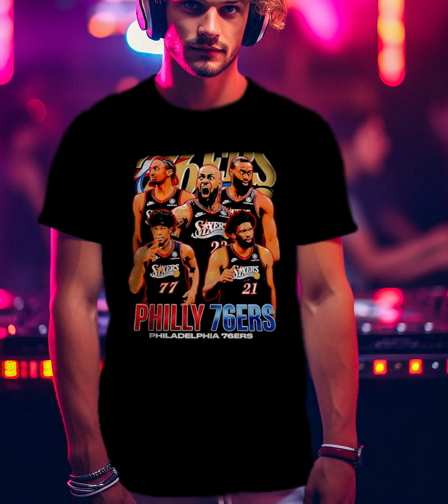 Philly 76Ers Philadelphia 76Ers Lebron James Basketball Team Players T-Shirt