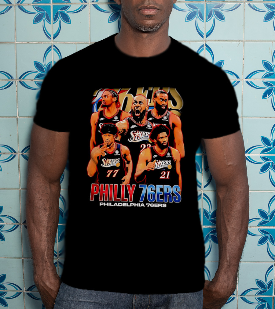 Philly 76Ers Philadelphia 76Ers Lebron James Basketball Team Players T-Shirt