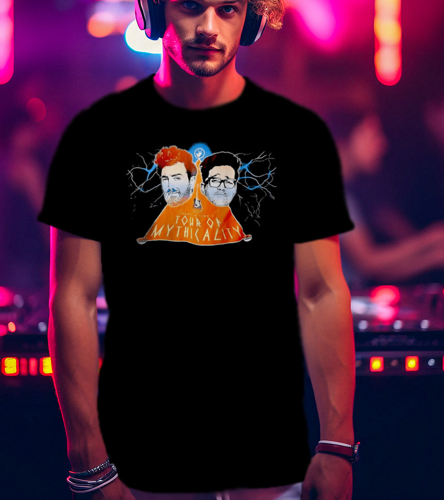 Rhett & Link Ear Biscuits Tour Of Mythicality Lightning T-Shirt
