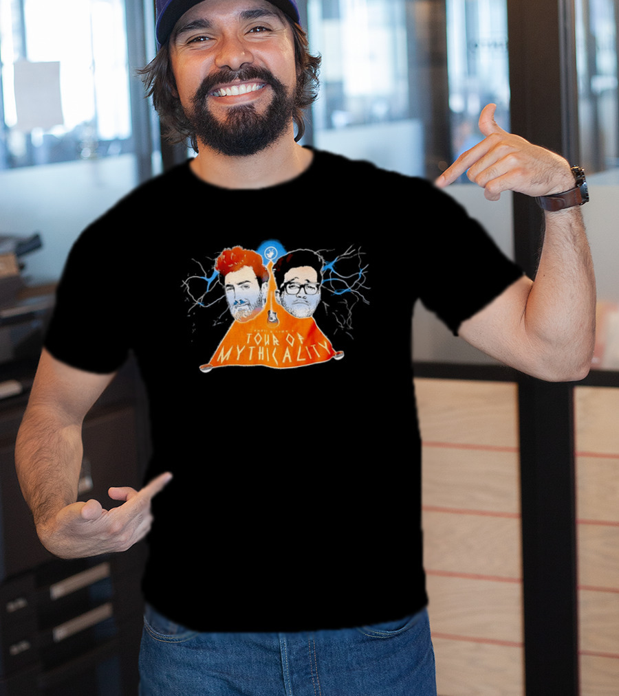 Rhett & Link Ear Biscuits Tour Of Mythicality Lightning T-Shirt