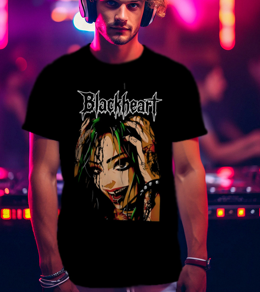 Shotzi Blackheart Knows Blackheart Green Hair T-Shirt