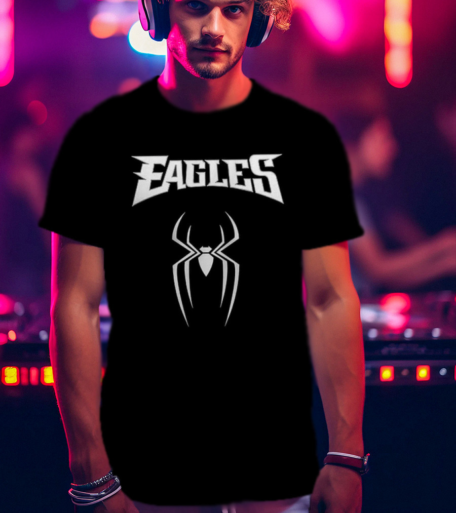 Philadelphia Eagles Spider Man Collaboration T-Shirt