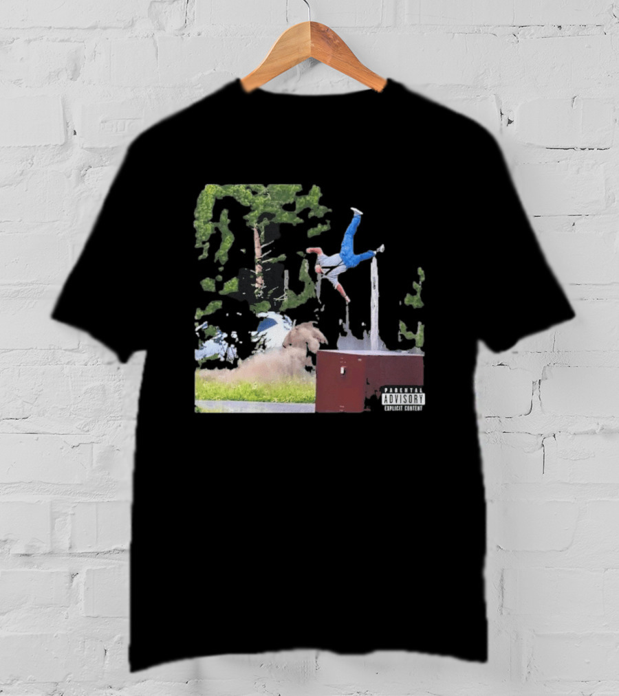Yellowstone National Park Bison Encounter Scenic Humor Parental Advisory T-Shirt