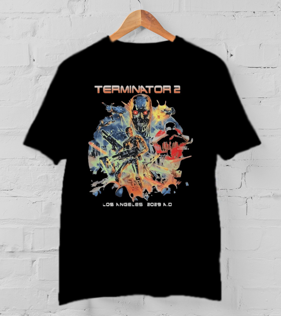 Terminator 2 Los Angeles 2029 A.D. Future War T-Shirt