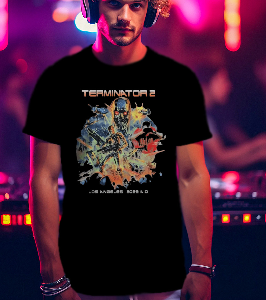 Terminator 2 Los Angeles 2029 A.D. Future War T-Shirt