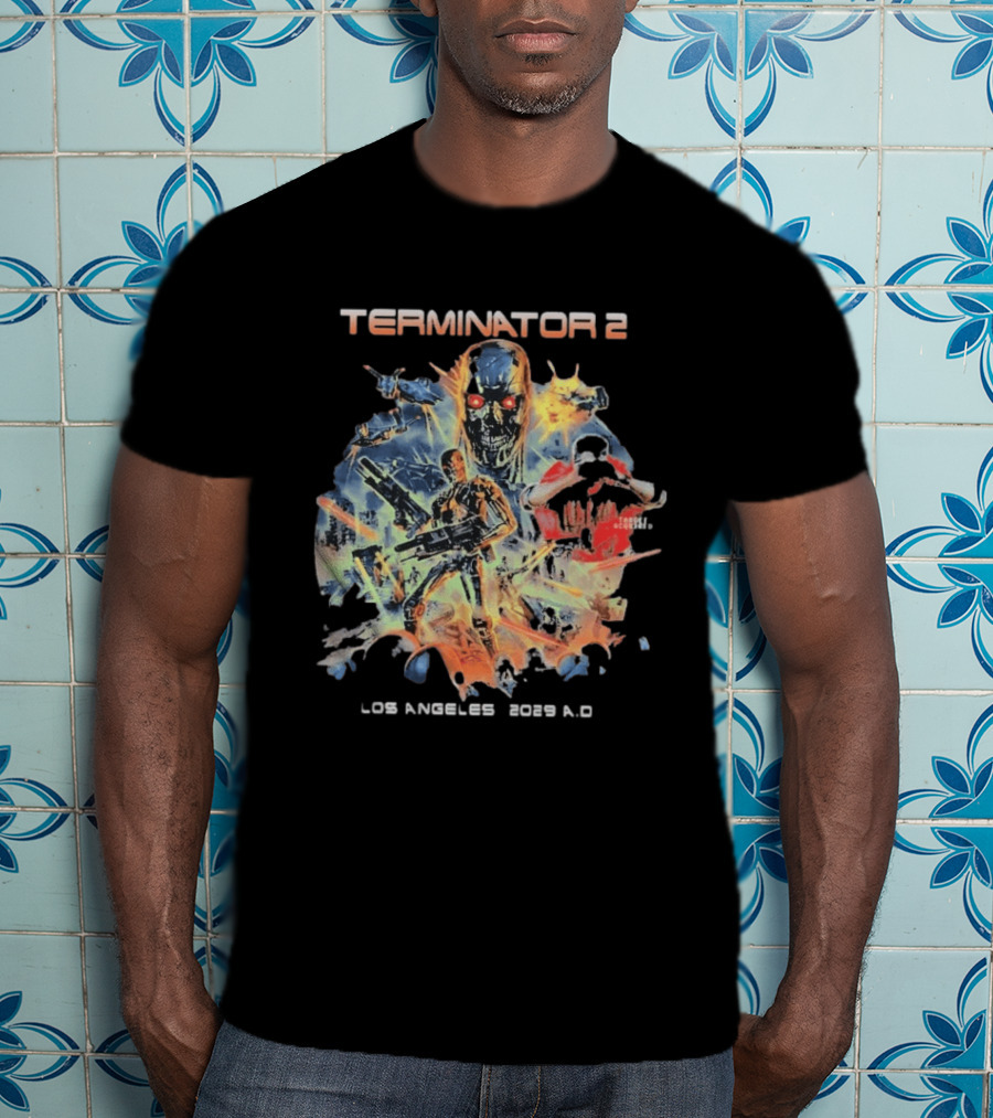 Terminator 2 Los Angeles 2029 A.D. Future War T-Shirt