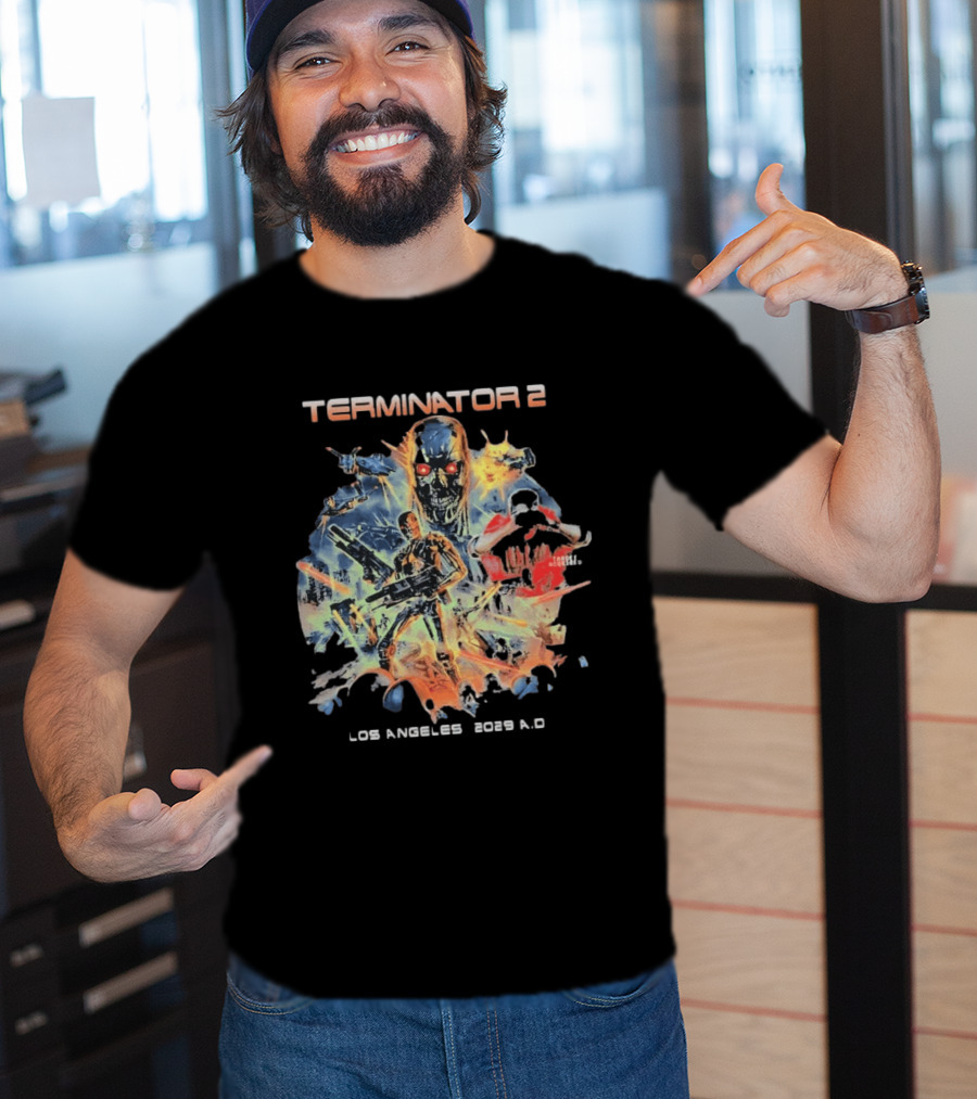 Terminator 2 Los Angeles 2029 A.D. Future War T-Shirt