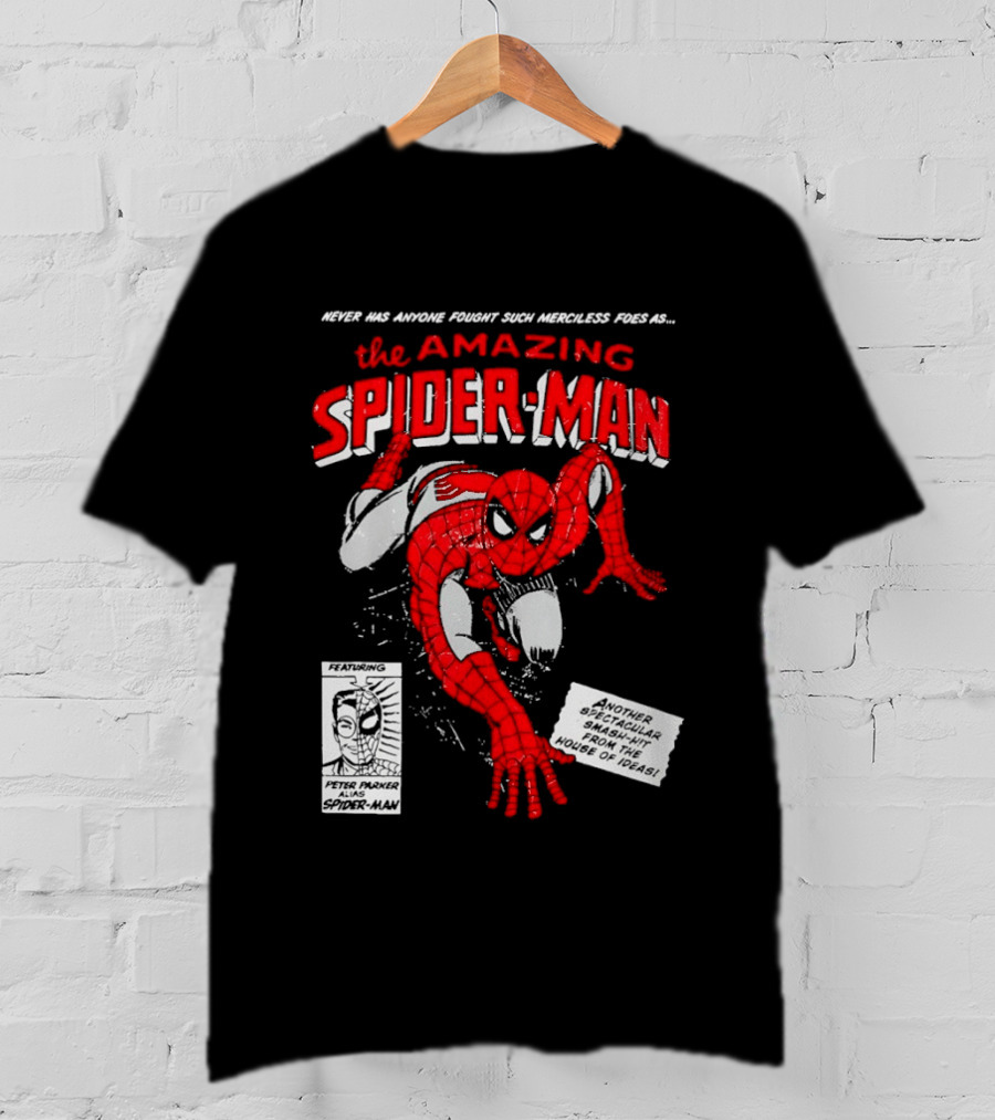 Never Has Anyone Fought Such Merciless Foes As The Amazing Spider Man Marvel Superhero T-Shirt