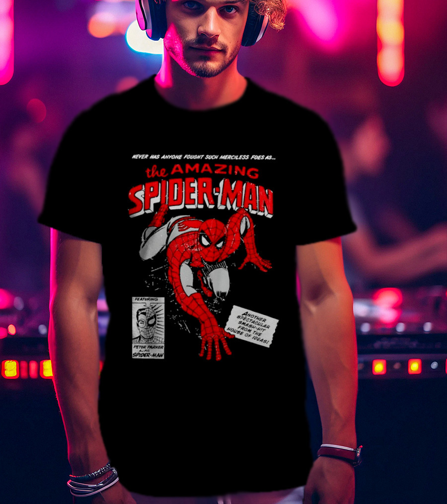 Never Has Anyone Fought Such Merciless Foes As The Amazing Spider Man Marvel Superhero T-Shirt