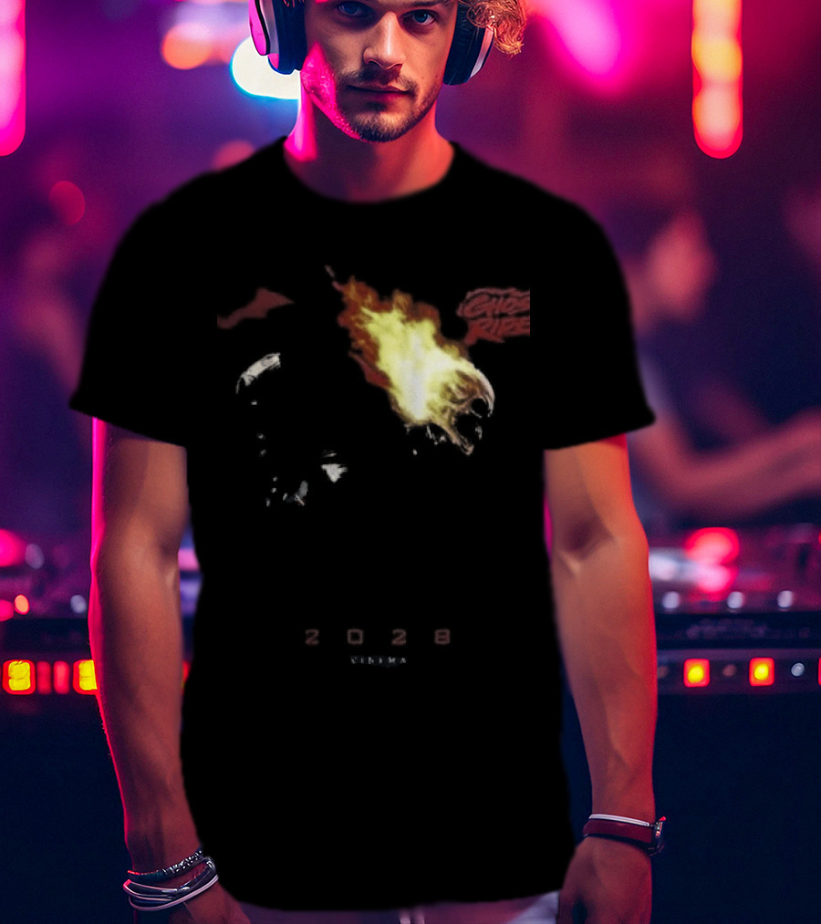 2028 Cinema The Batman Part II X Ghost Rider Fire T-Shirt