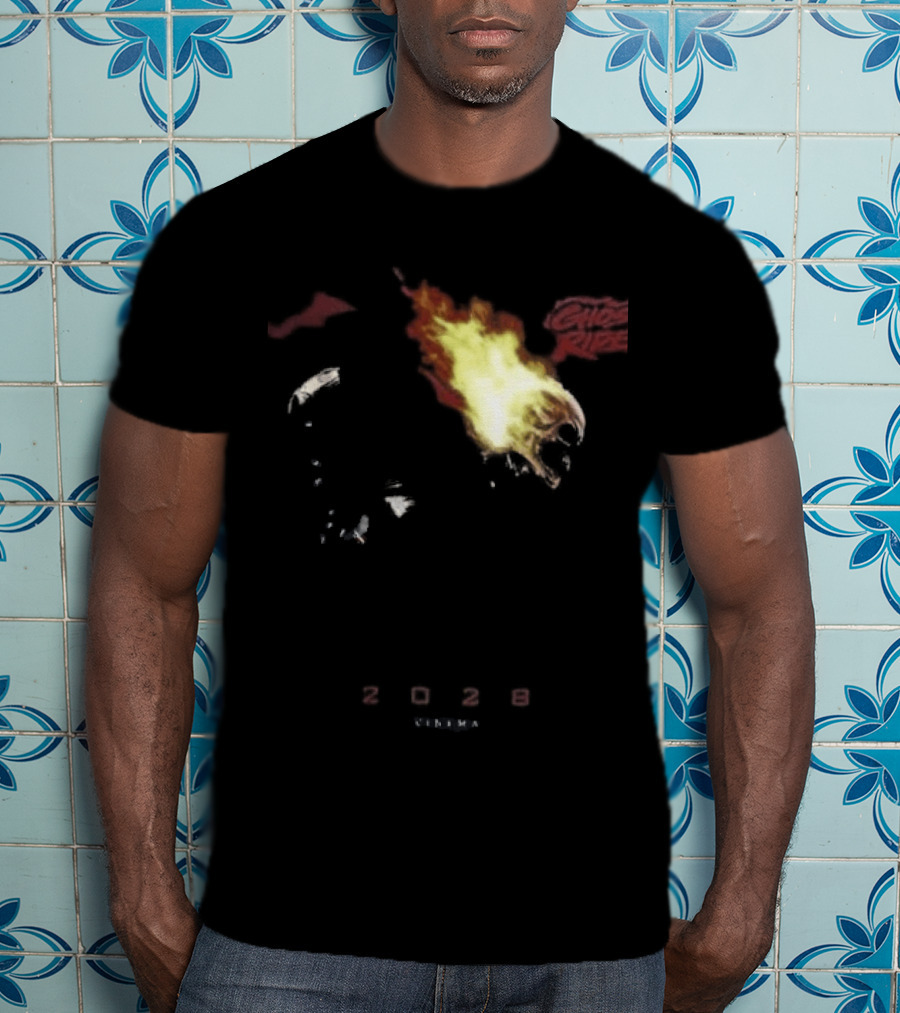 2028 Cinema The Batman Part II X Ghost Rider Fire T-Shirt