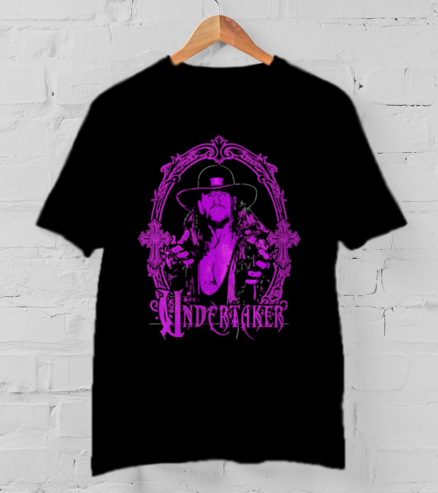 The Deadman Rising Undertaker WWE Mirror Frame T-Shirt