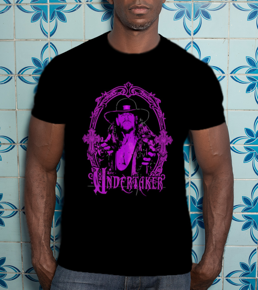 The Deadman Rising Undertaker WWE Mirror Frame T-Shirt