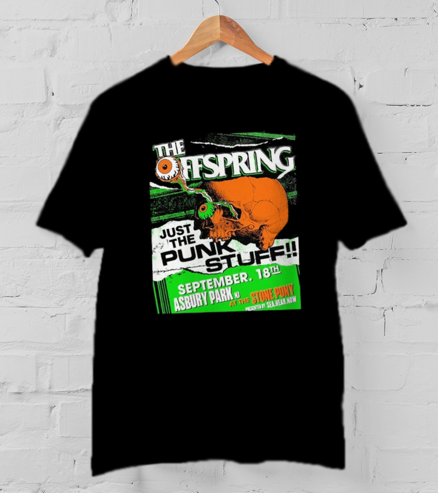 The Offspring Just The Punk Stuff Asbury Park NJ Stone Pony September 18th T-Shirt