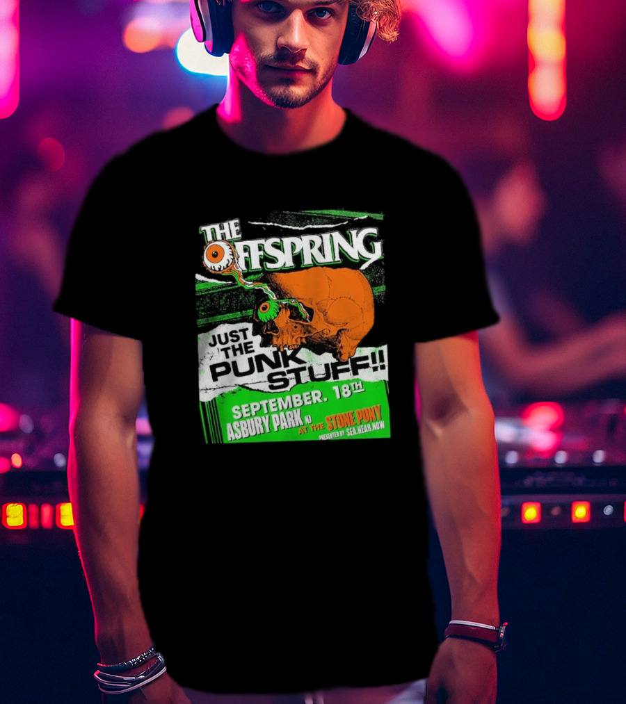The Offspring Just The Punk Stuff Asbury Park NJ Stone Pony September 18th T-Shirt