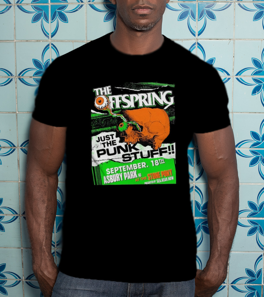 The Offspring Just The Punk Stuff Asbury Park NJ Stone Pony September 18th T-Shirt