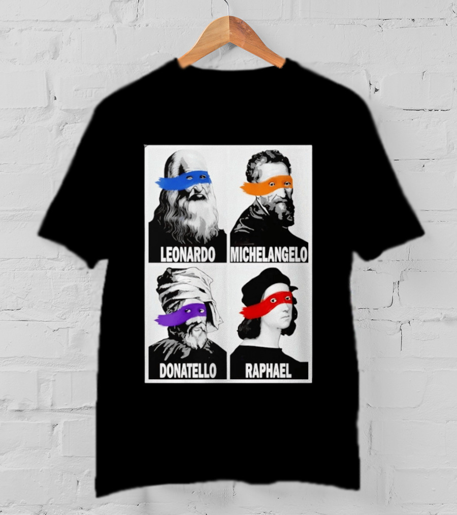 Leonardo Michelangelo Donatello Raphael The Original Ninja Masters T-Shirt
