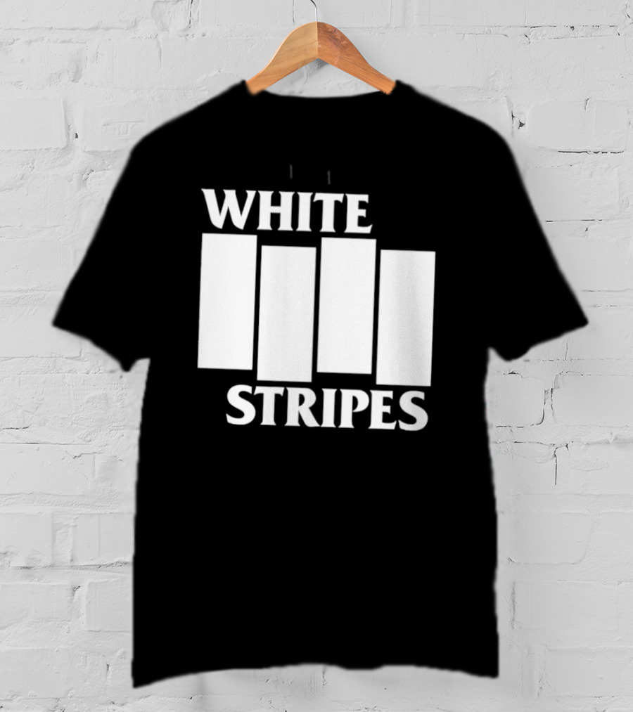 The White Stripes Band Name With Iconic Bar T-Shirt