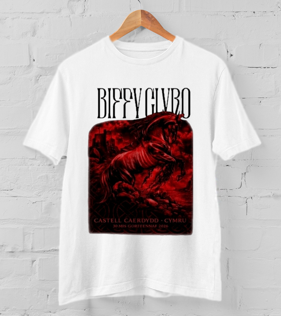 Biffy Clyro Castell Caerdydd Cymru 30 Mis Gorffennaf 2026 T-Shirt