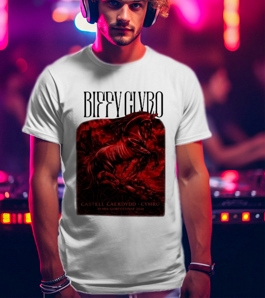 Biffy Clyro Castell Caerdydd Cymru 30 Mis Gorffennaf 2026 T-Shirt
