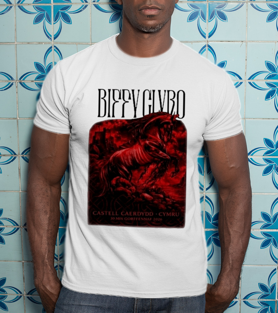 Biffy Clyro Castell Caerdydd Cymru 30 Mis Gorffennaf 2026 T-Shirt