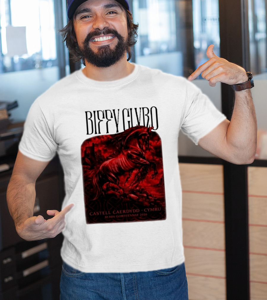 Biffy Clyro Castell Caerdydd Cymru 30 Mis Gorffennaf 2026 T-Shirt