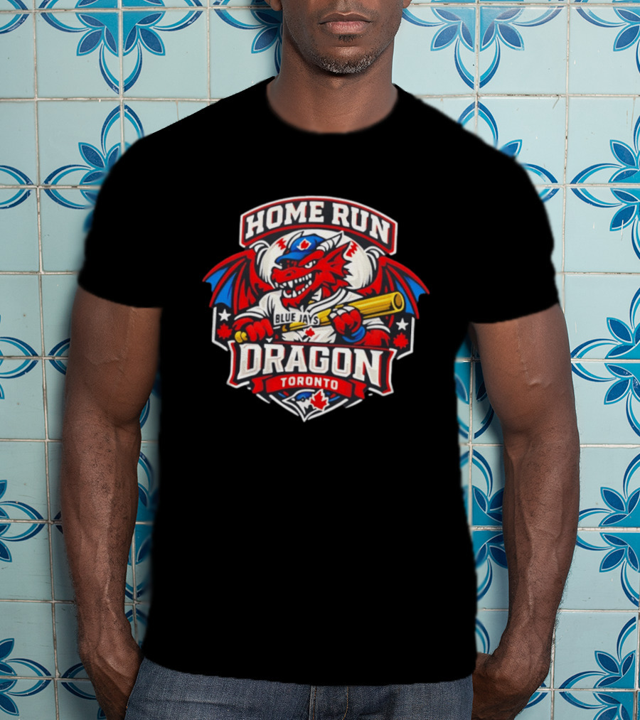 Toronto Blue Jays Home Run Dragon Toronto Royal Blue T-Shirt