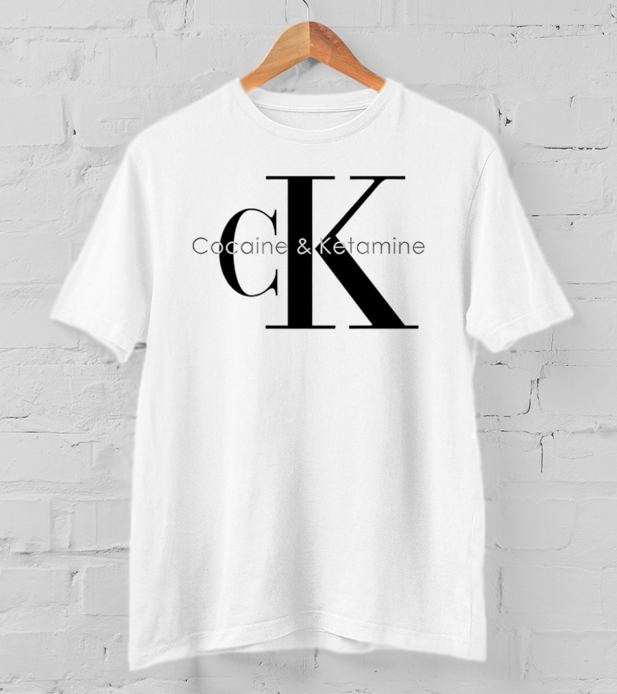 Cocaine & Ketamine CK Bold Black T-Shirt